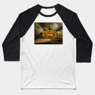 Flinders Street Station Baseball T-Shirt